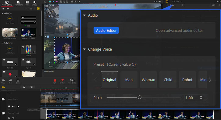 VideoProc Vlogger Voice Changer