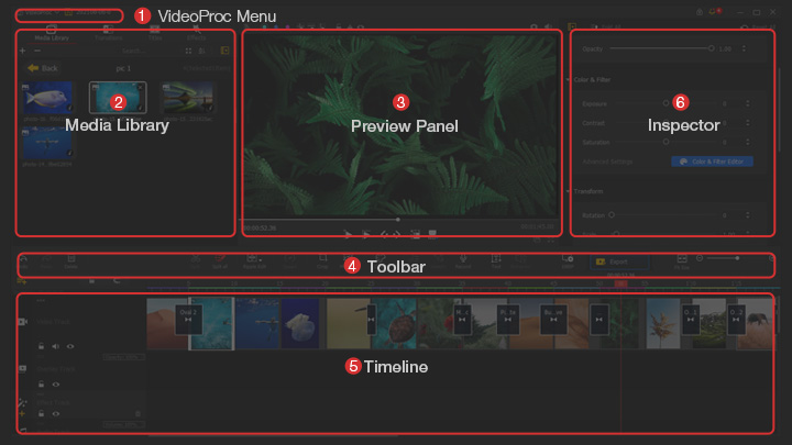 VideoProc Vlogger Interface