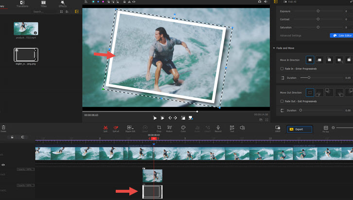 Add White Frame as Image Overlay