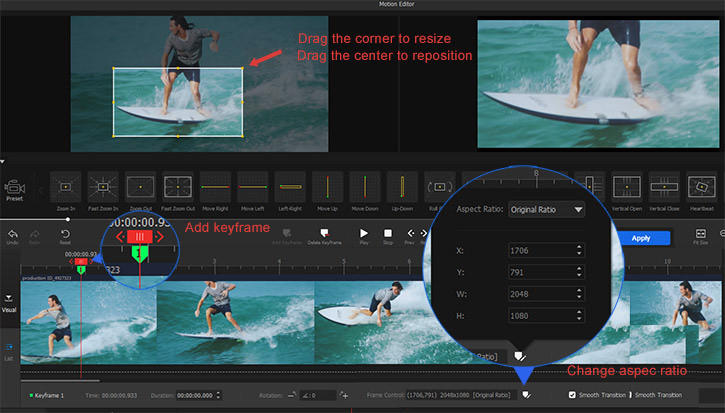 Preview the Zoom Effect