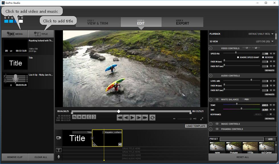 Best GoPro Video Edting Software - GoPro Studio