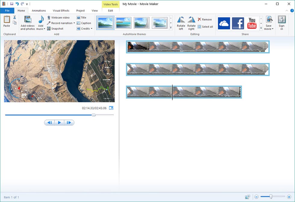 Best GoPro Video Edting Software - Windows Movie Maker