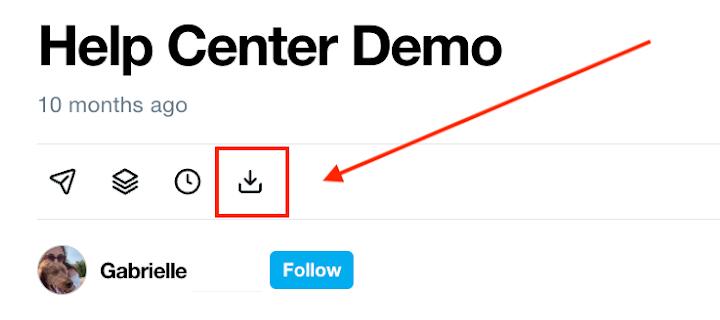 Télécharger depuis Vimeo dans l'application