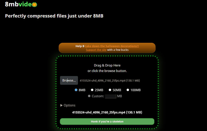 8MB.Compress Video Compression Test