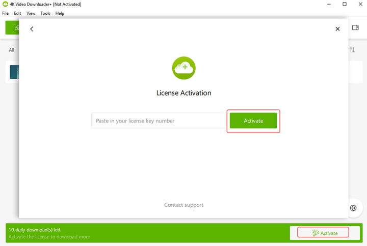 Activate 4K Video Downloader Plus