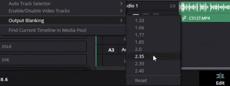 Add Black Bars to Video in DaVinci Resolve