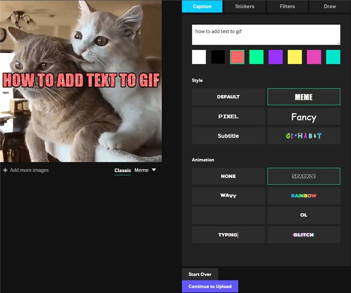 Quick Steps on How to Add Text to a GIF Using Caption Maker Tools