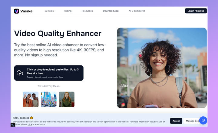 Add Your Video to Vamke Video Enhancer