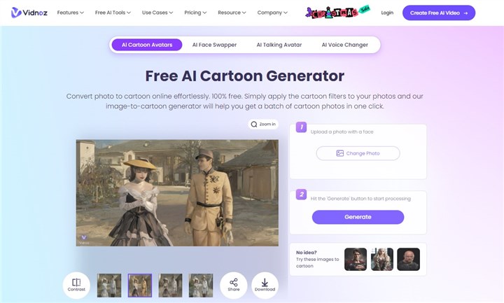 5 Best AI Cartoon Generators In 2024