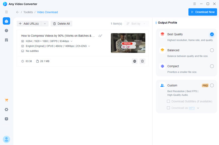 Any Video Converter Free Video Downloader