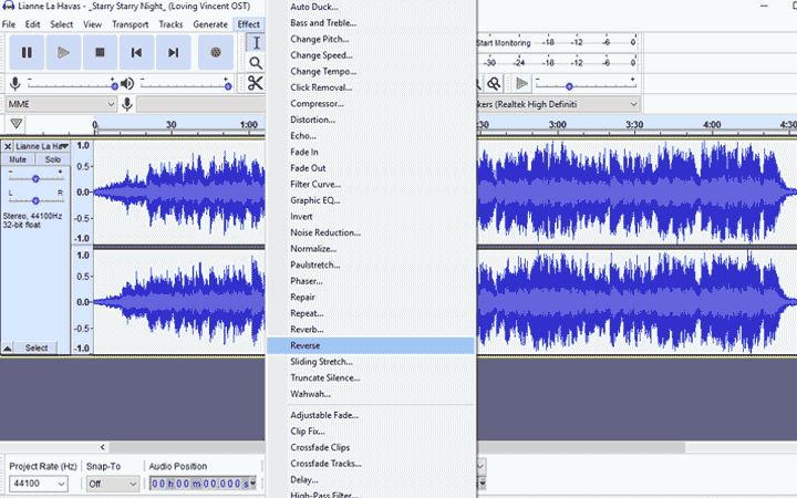 audacity amazing slow downer