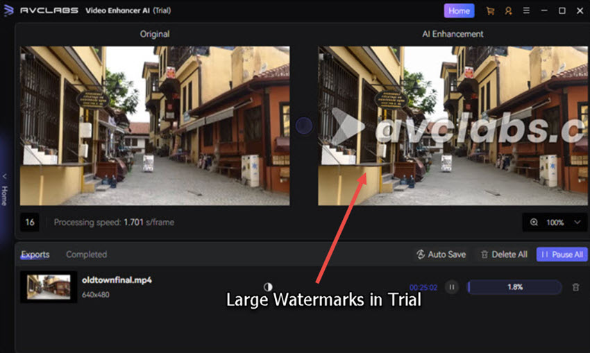 Avclabs Video Enhancer Watermark
