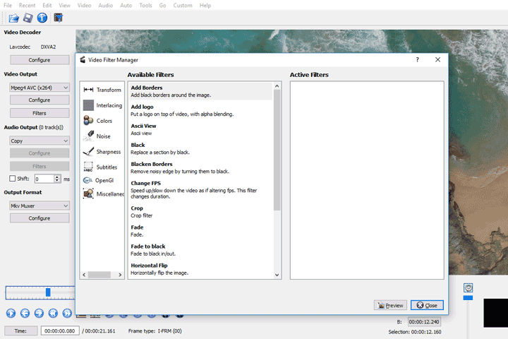 avidemux macbook video editing software