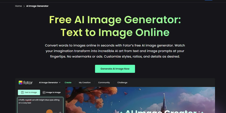 Fotor - Best AI image generator