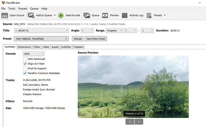 Best Video Converter Test - HandBrake