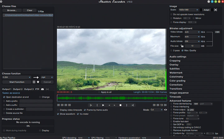 Best Video Converter Test - Shutter Encoder