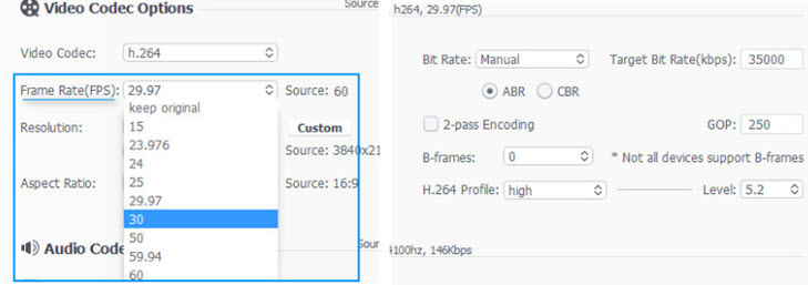 editready conform frame rate