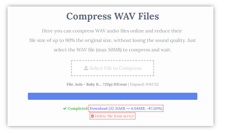 best wav file size reducer free