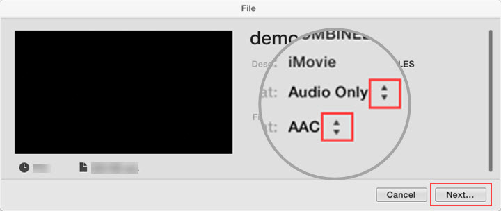 add audio clip to imovie