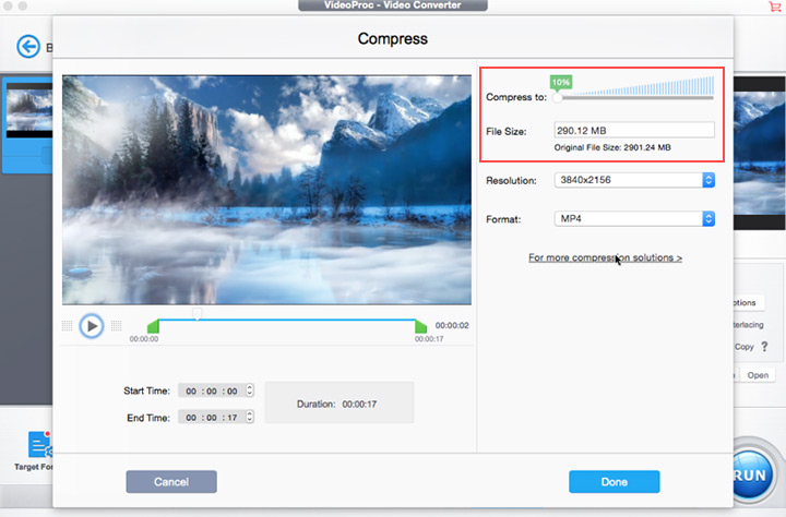 compress mov file online