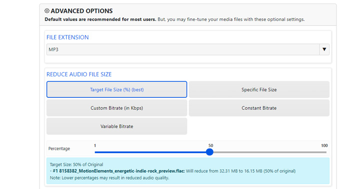 Compress Audio Online 2
