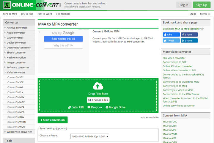 convert mp4 to m4a mac