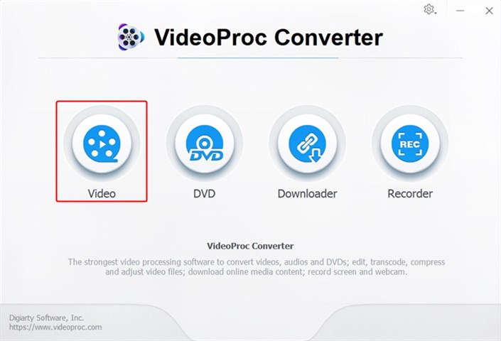 Convert MOV to WAV with VideoProc Converter AI - Step 1