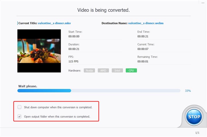 Convert MKV to WebM in High Quality - Step 3