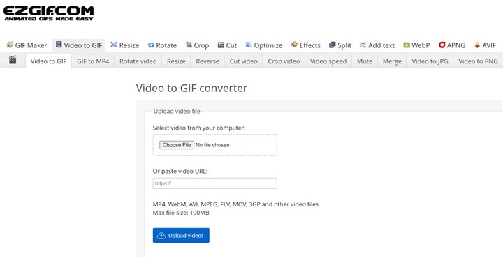 Free MOV to GIF Online Converter