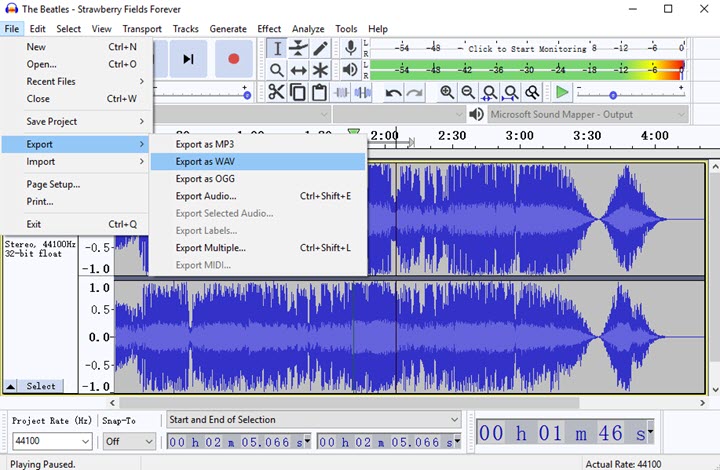 audacity ffmpeg library for windows