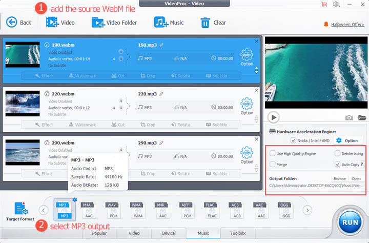 .webm to mp3 sound file converter free