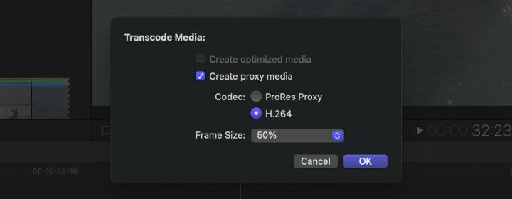 create proxy media in final cut pro