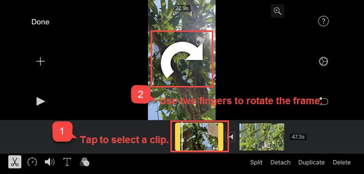 how to make a vertical video in imovie