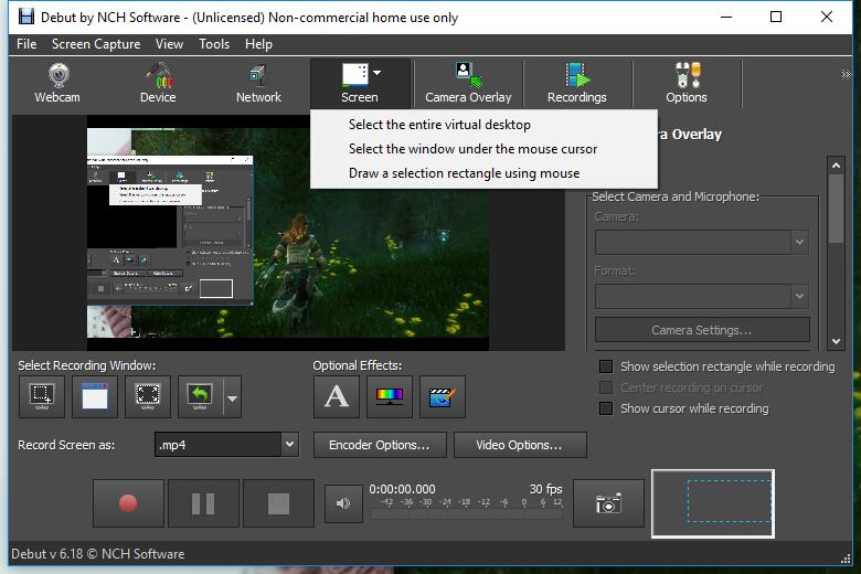 debut video capture software old version