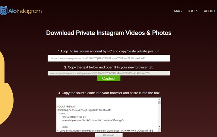 how to download videos from private instagram accounts on iphone