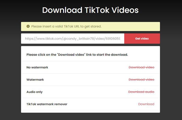 download tiktok videos online without watermark