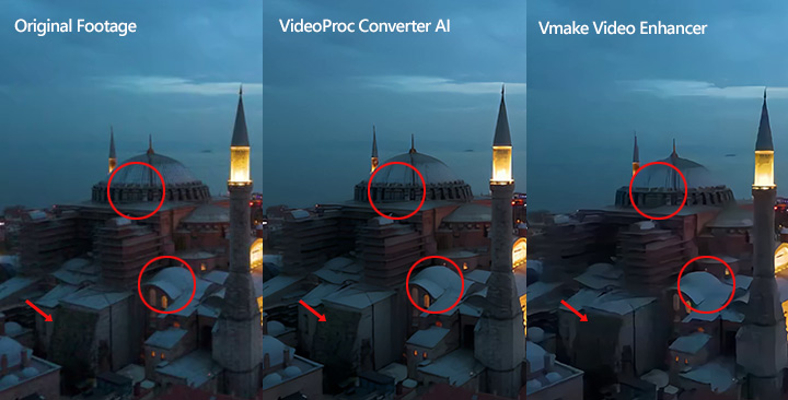 Test Result with Low-Resolution Building Footage