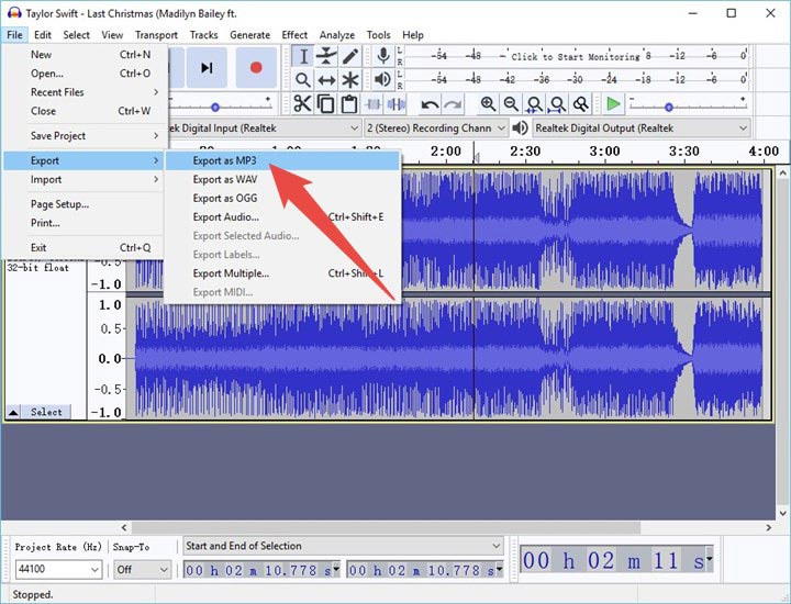 linux convert aax to mp3