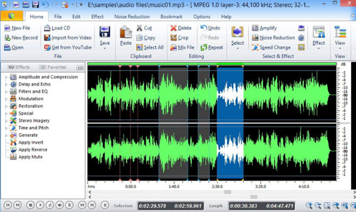 Free Audio Editor from FAE Media