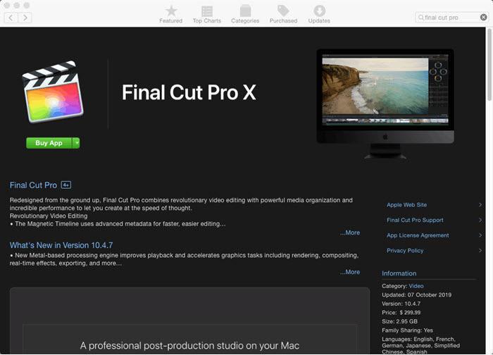 final cut pro free download acer