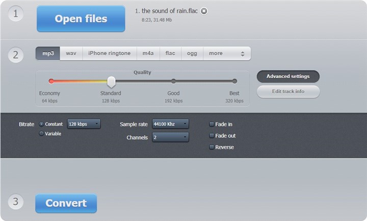 online mp3 to flac converter