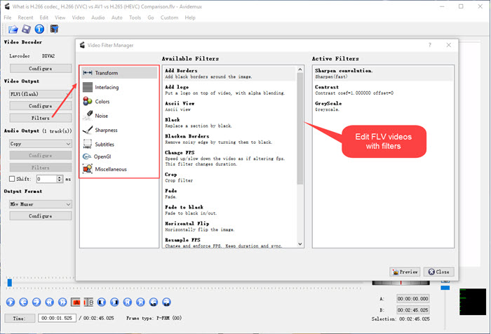 avidemux editing software mac