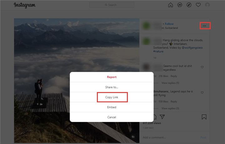 get Instagram video URL