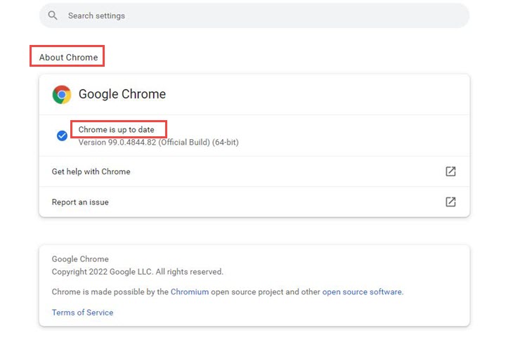 Check browser version