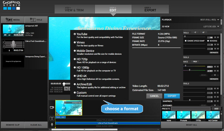 edit gopro videos windows 10