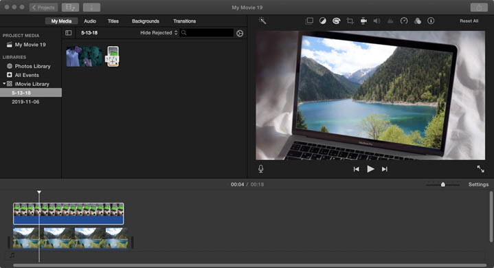 imovie chromakey