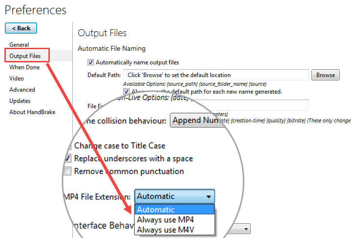 how to convert m4v to mp4 handbrake