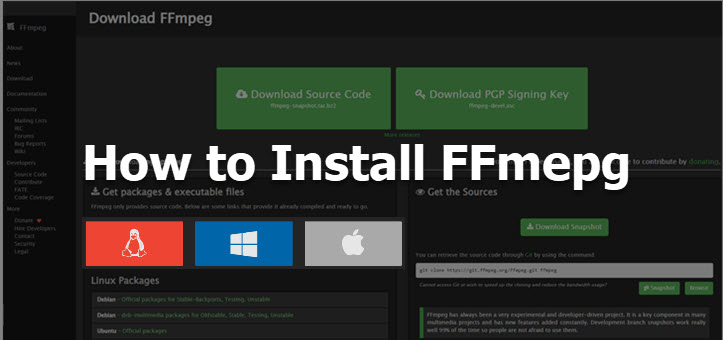 instaling FFmpeg 6.1