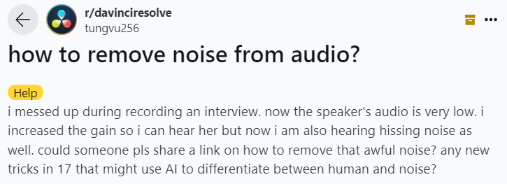 How to Remove Audio Noise from DaVinci Resolve