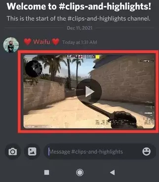 How to Send Videos on Discord Mobile - 3